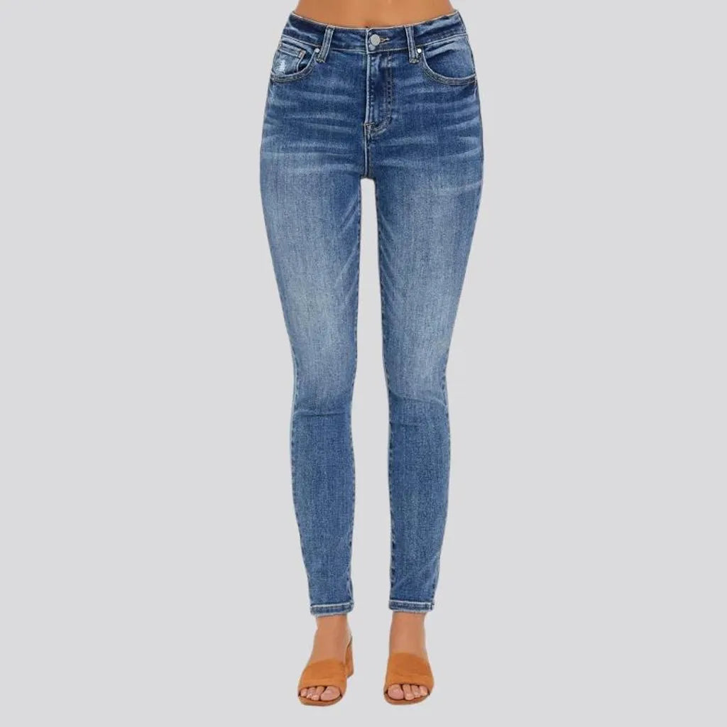 Skinny women's casual jeans