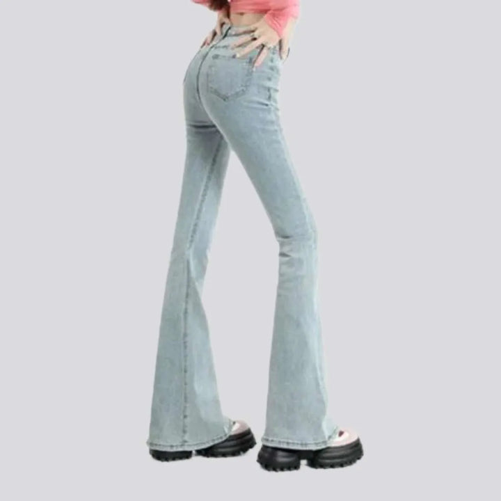 Bootcut women's street jeans