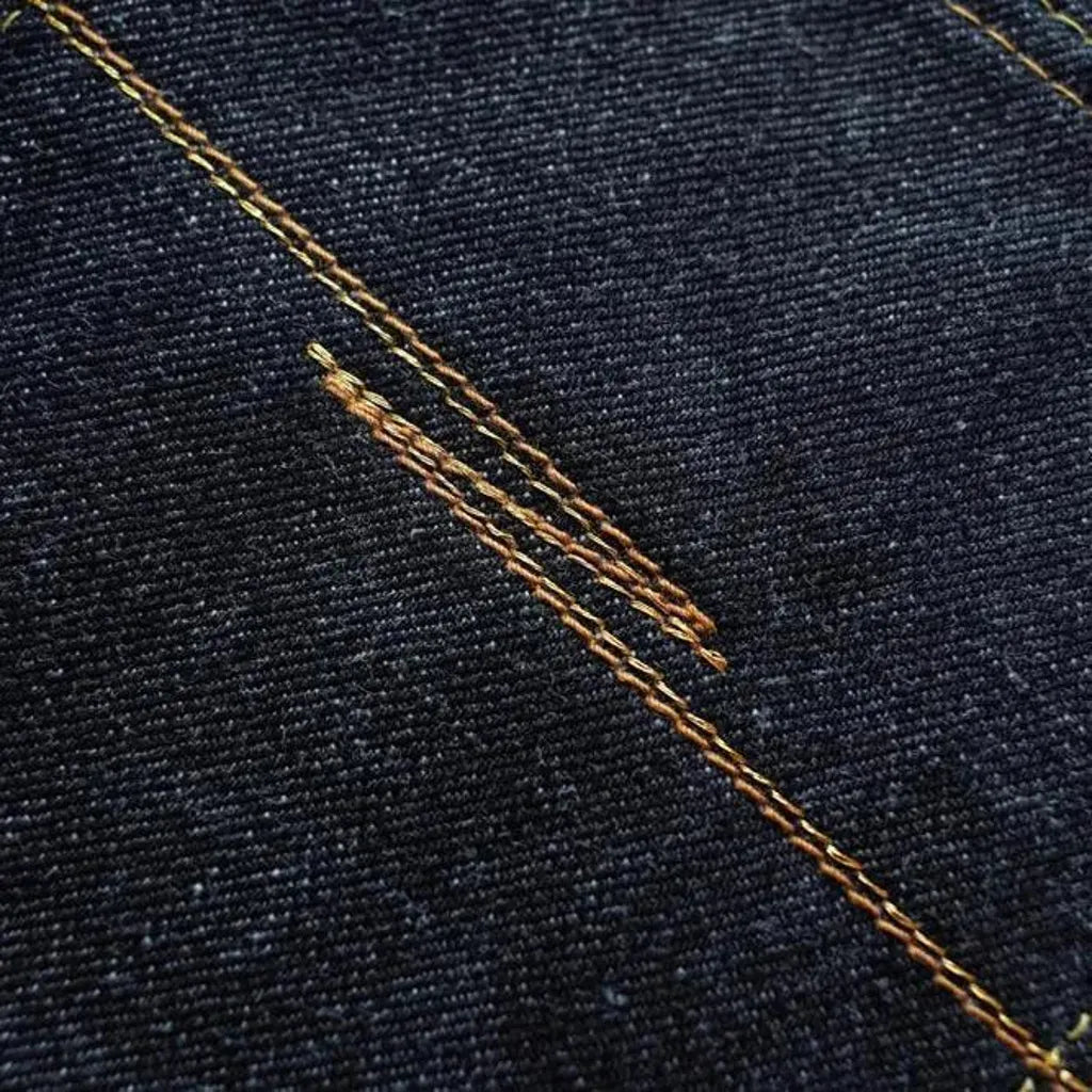 Mid rise selvedge men's jeans