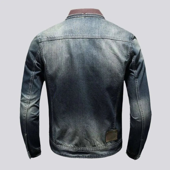 Vintage biker denim jacket
