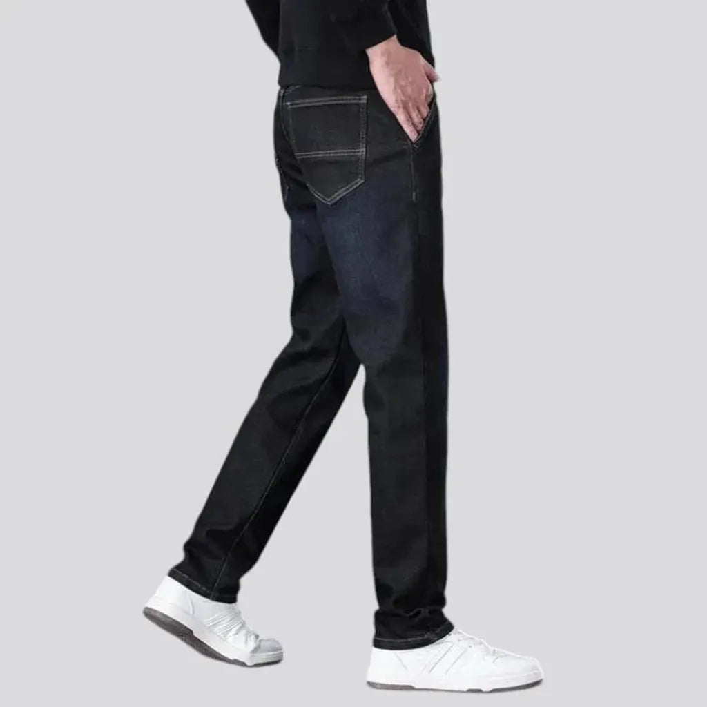 Slim fit high rise men's jeans