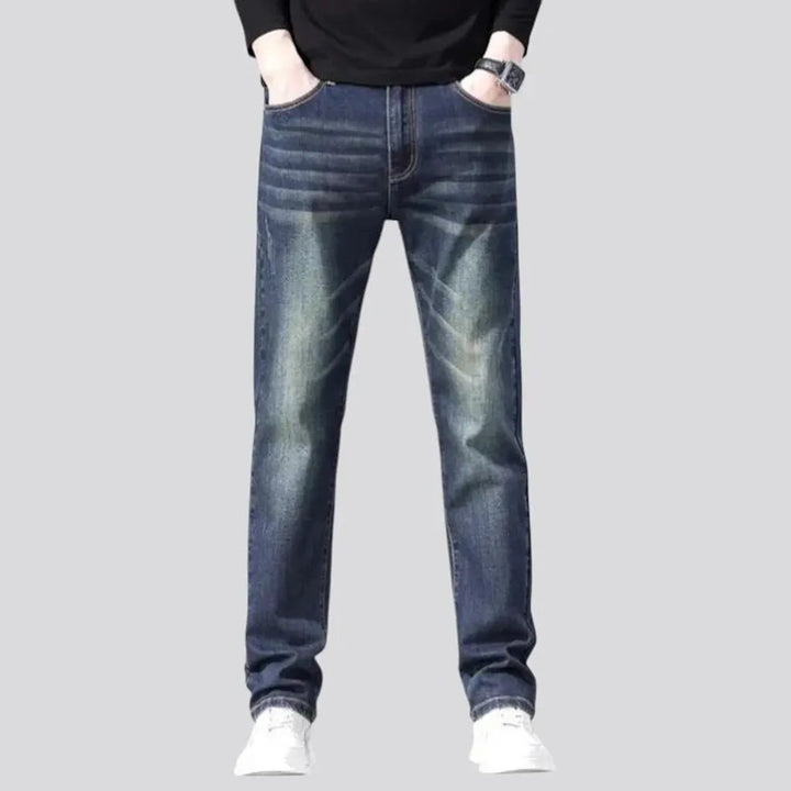 Classic tapered medium rise men's jeans