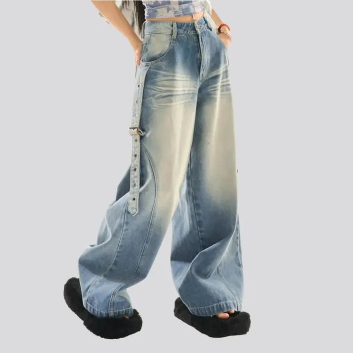 Y2k women's light-wash jeans