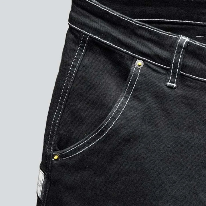 Black streetwear baggy jeans