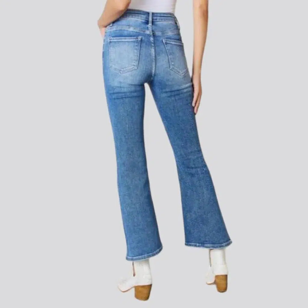 Bootcut women's light-wash jeans