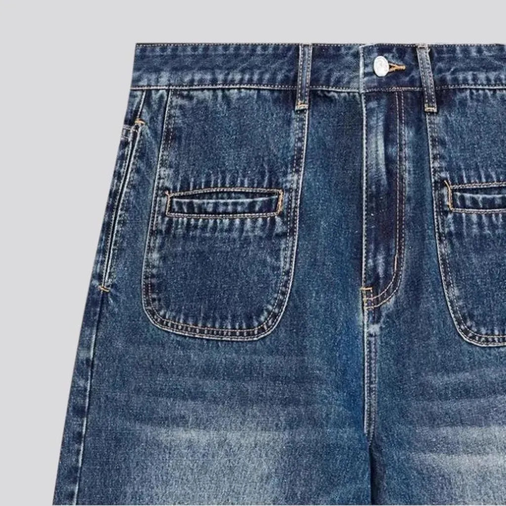 Comfortable men's denim shorts