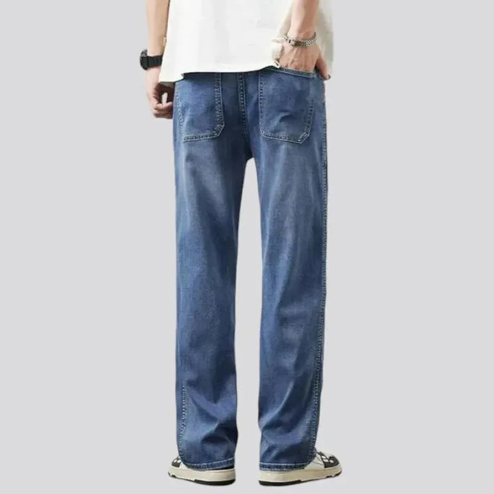 Men's double-side-stitching jeans