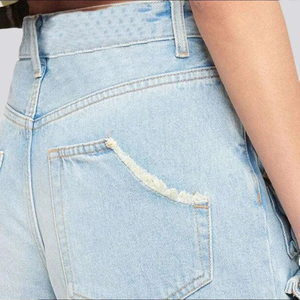 90s mid-waist jeans
 for women