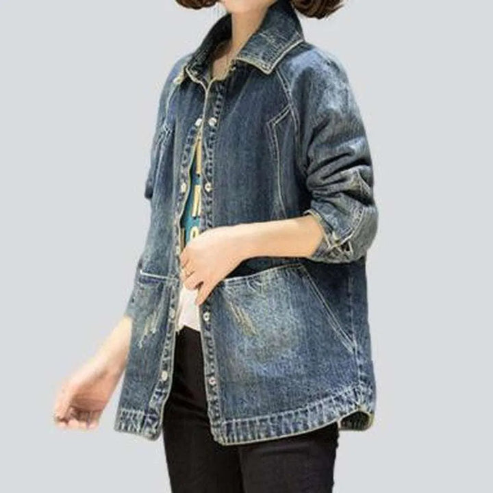 Vintage denim jacket for women