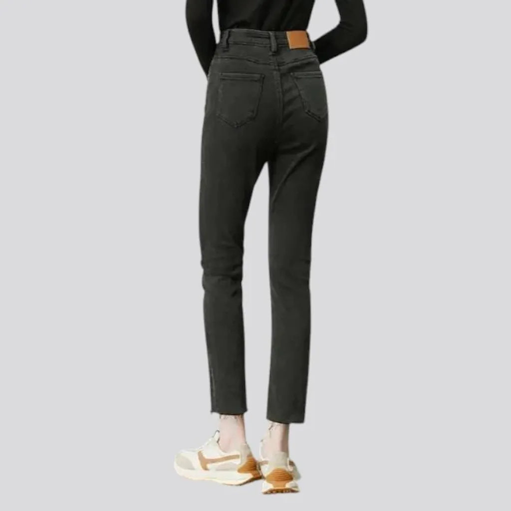 High rise skinny women's jeans