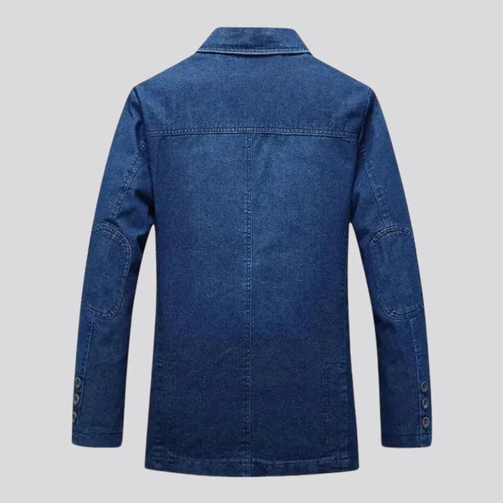 Fashionable casual slim fit men's denim blazer