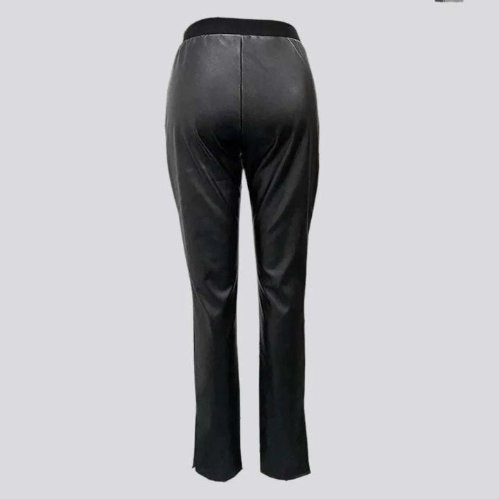 Slit-hem y2k women's denim pants