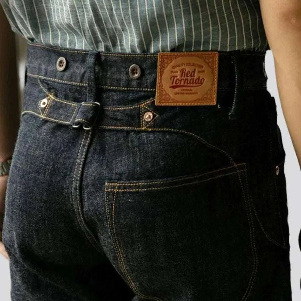 Sanforized men's selvedge jeans