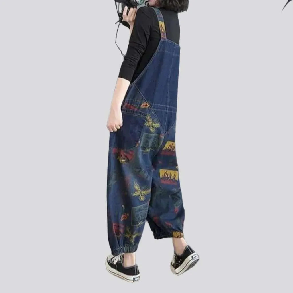 Y2k baggy women's jeans jumpsuit