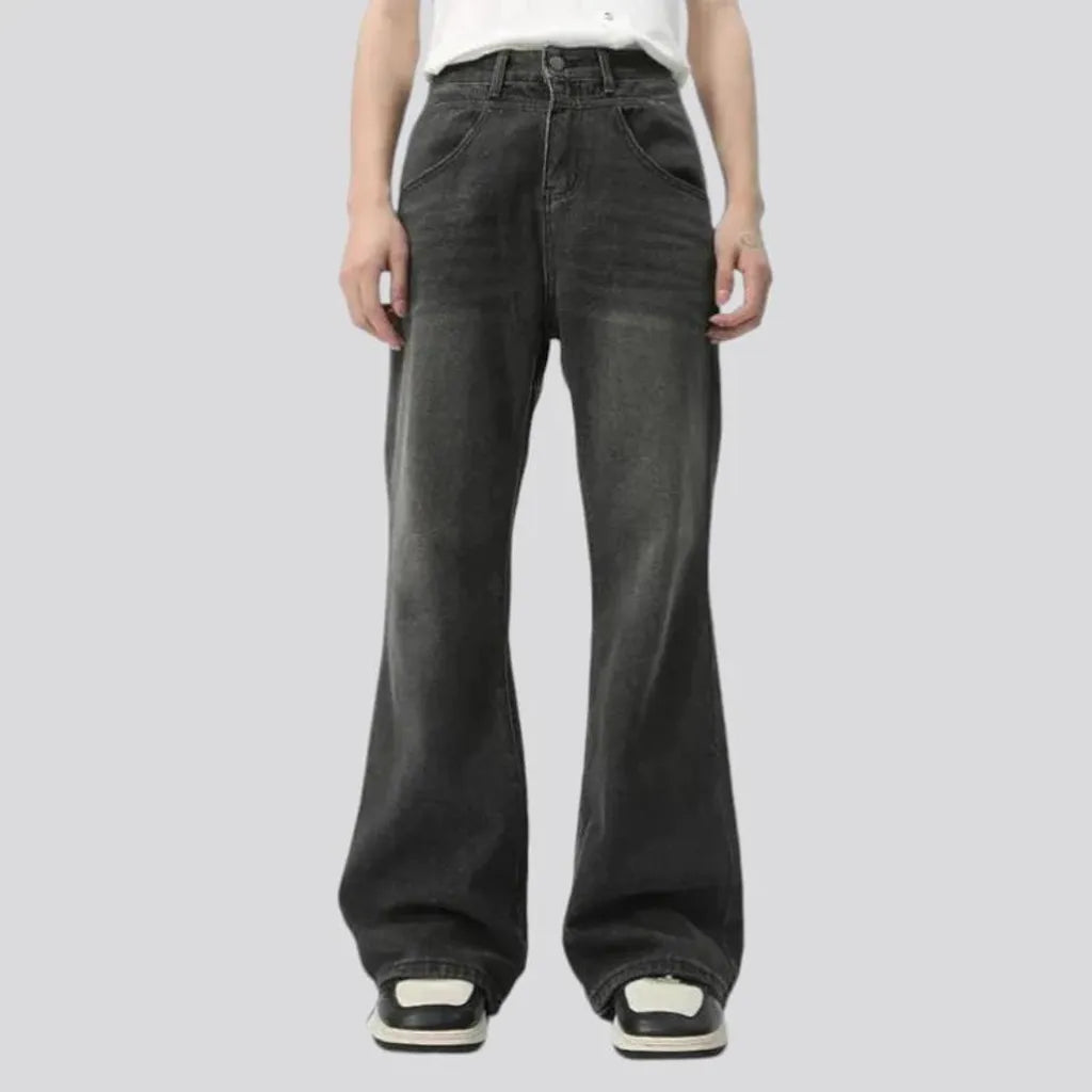 Mid rise stylish men's jeans