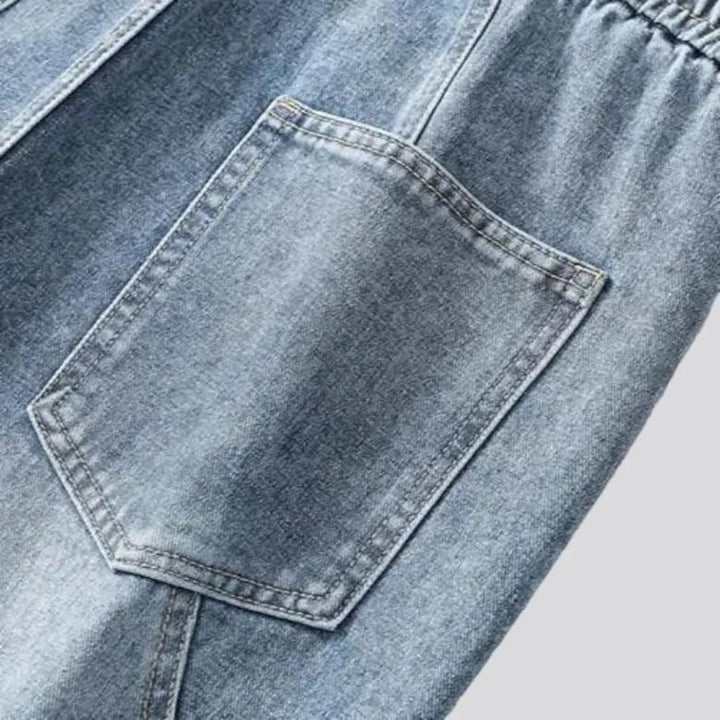 Men's contrast-stitching jeans