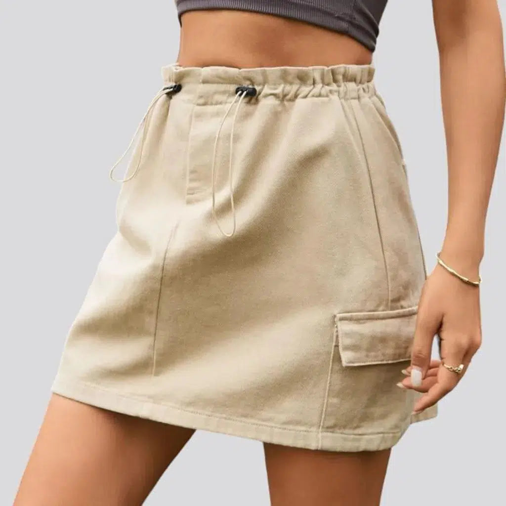 Fashion mini women's jeans skirt