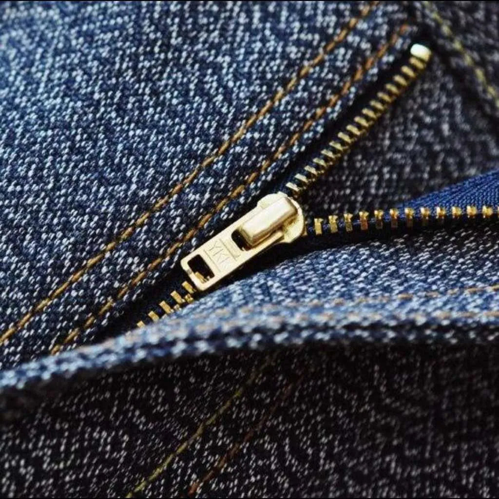 Straight high-quality men's selvedge jeans