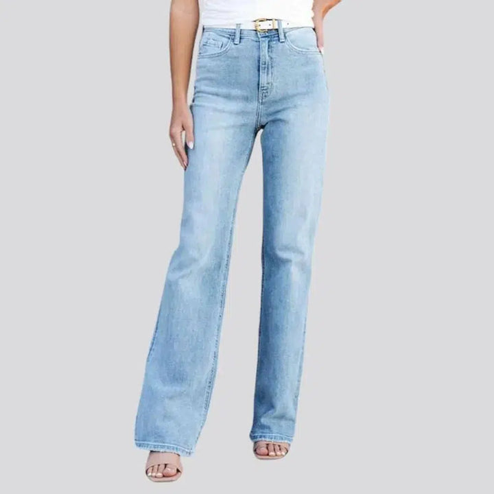 Light wash jeans
 for ladies
