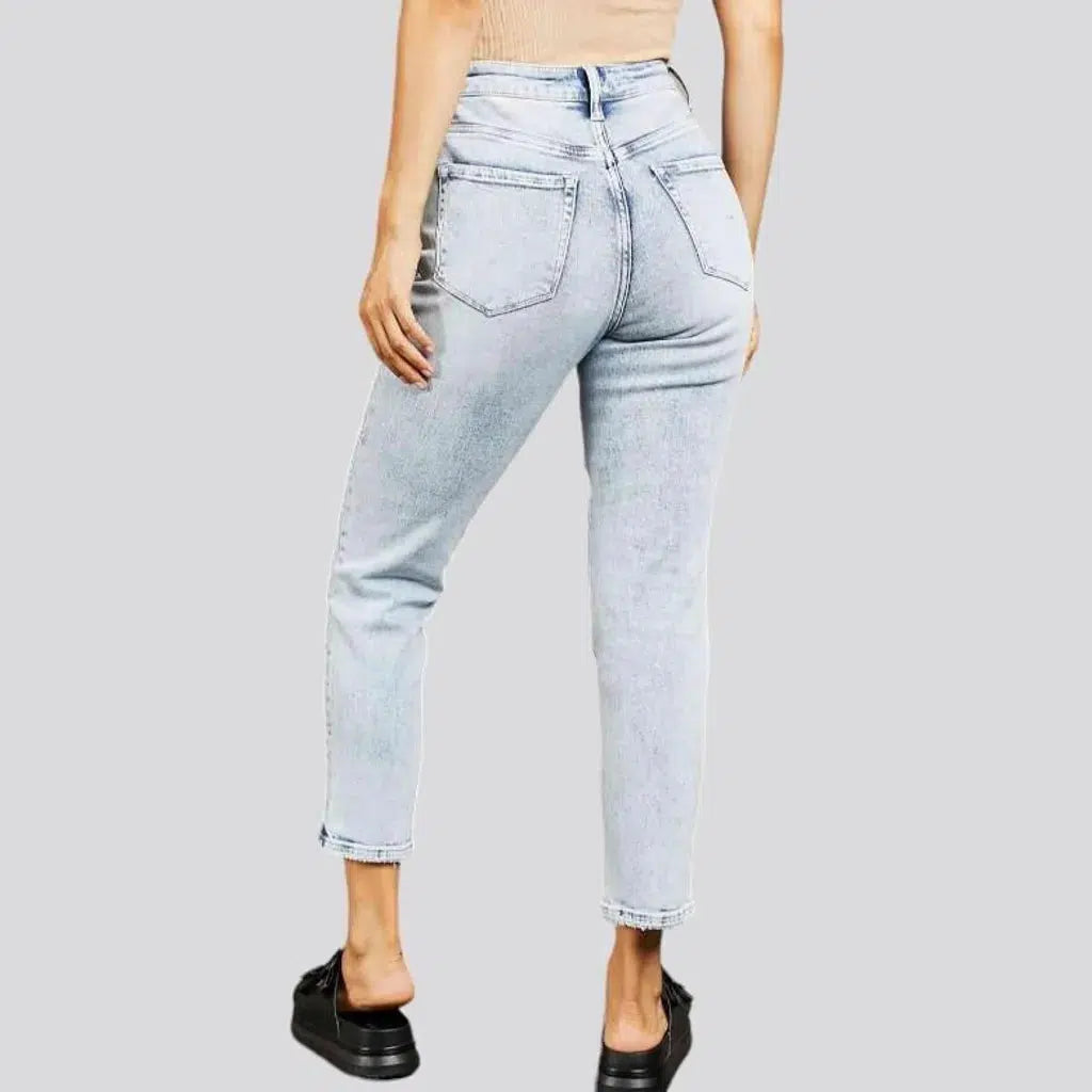 Vintage light-wash jeans
 for women