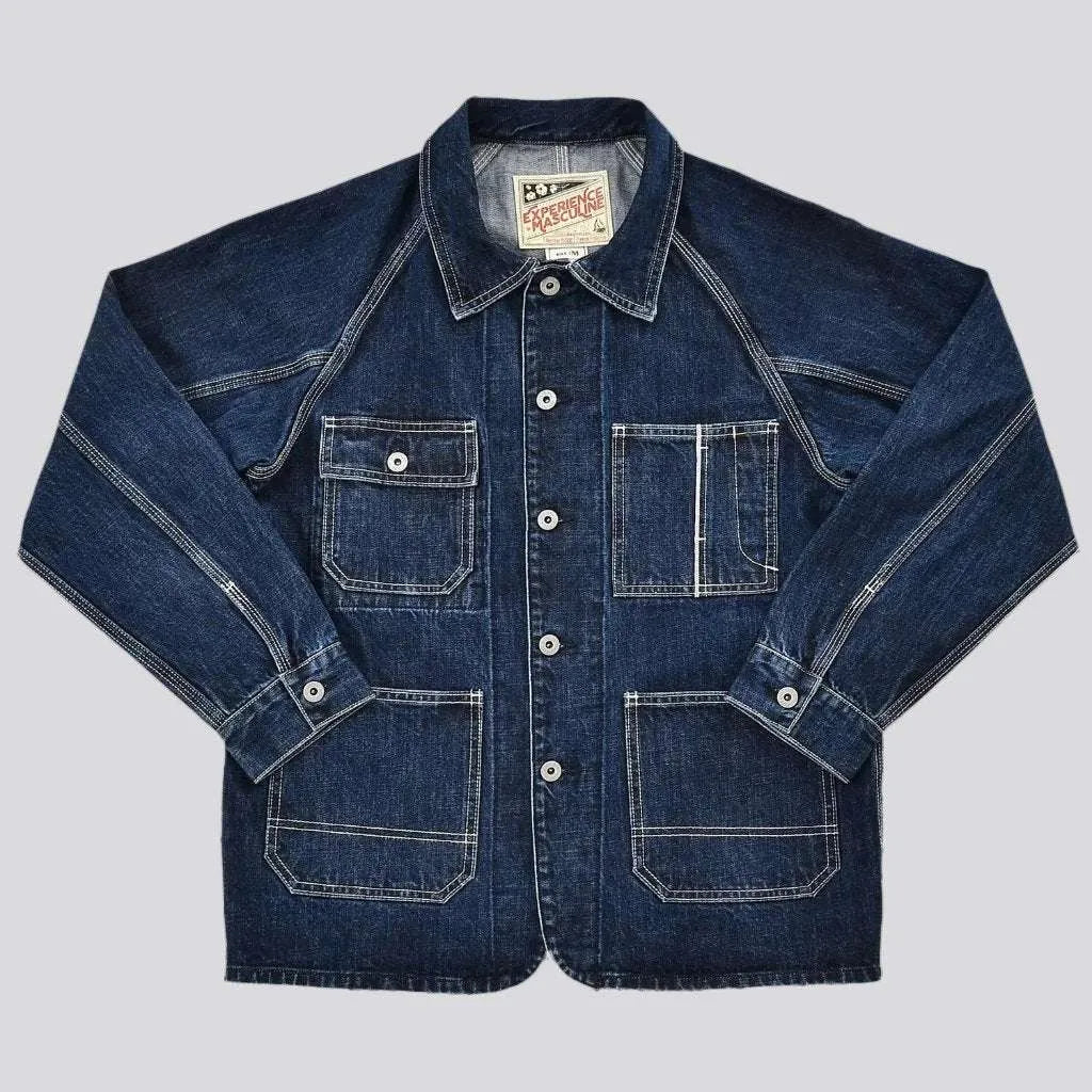 High quality chore selvedge jeans jacket