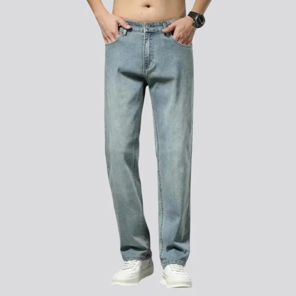 High rise stylish men's jeans