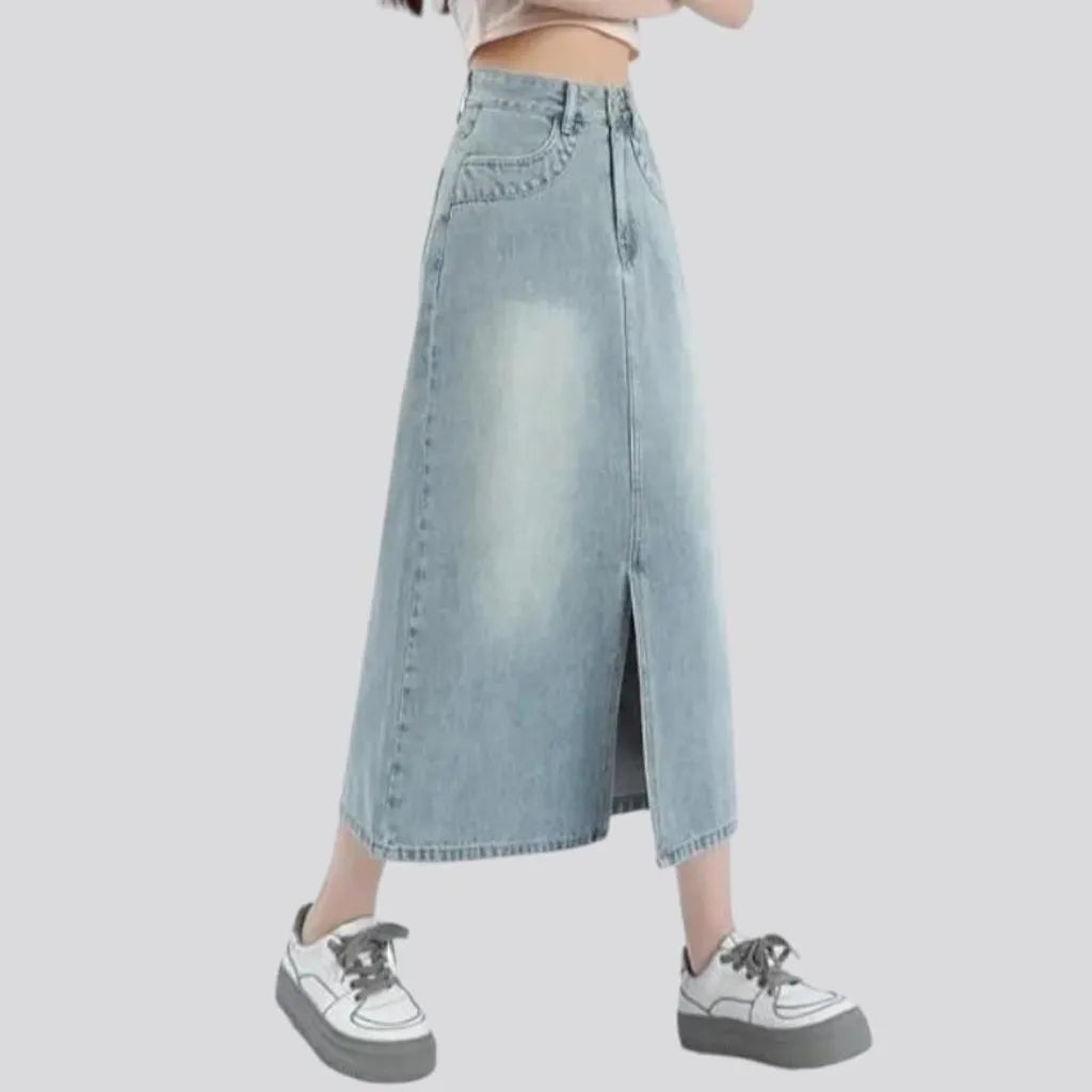 Sanded fashion women's denim skirt | Jeans4you.shop