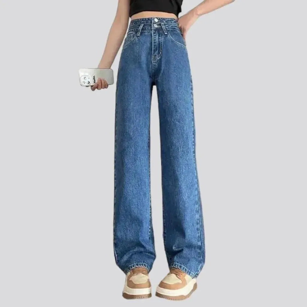 Street wide-leg jeans
 for women