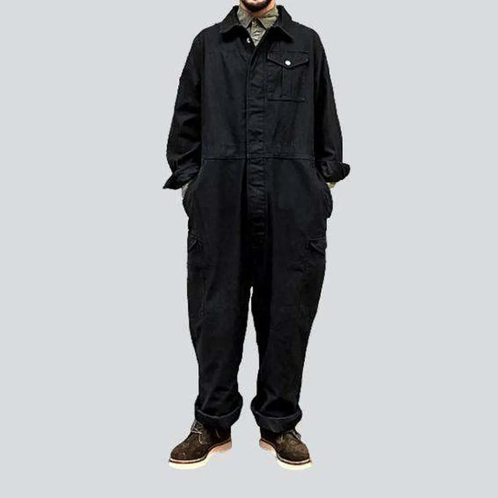 Baggy color jeans jumpsuit for men | Jeans4you.shop