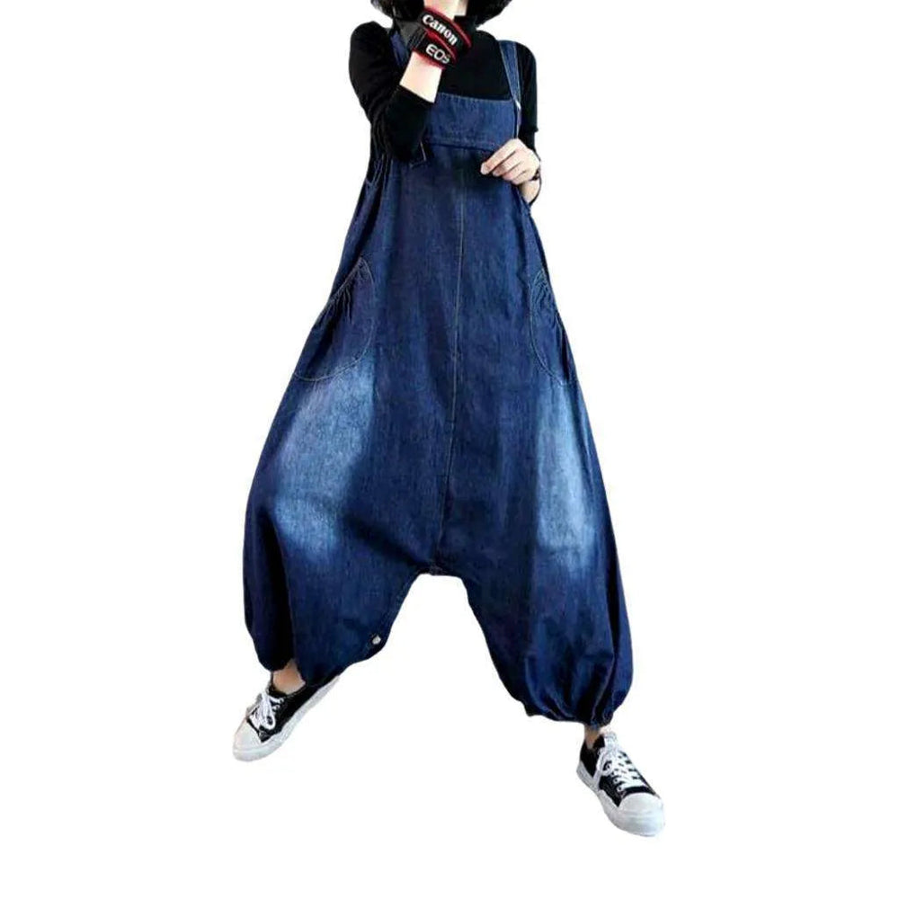 Baggy Jean Overall for Women - Blue