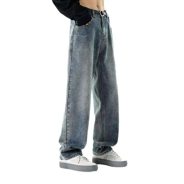 Baggy medium wash jeans
 for men