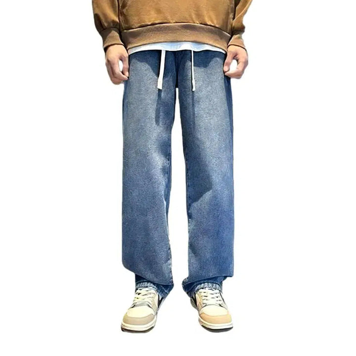 Baggy men's fleece jeans