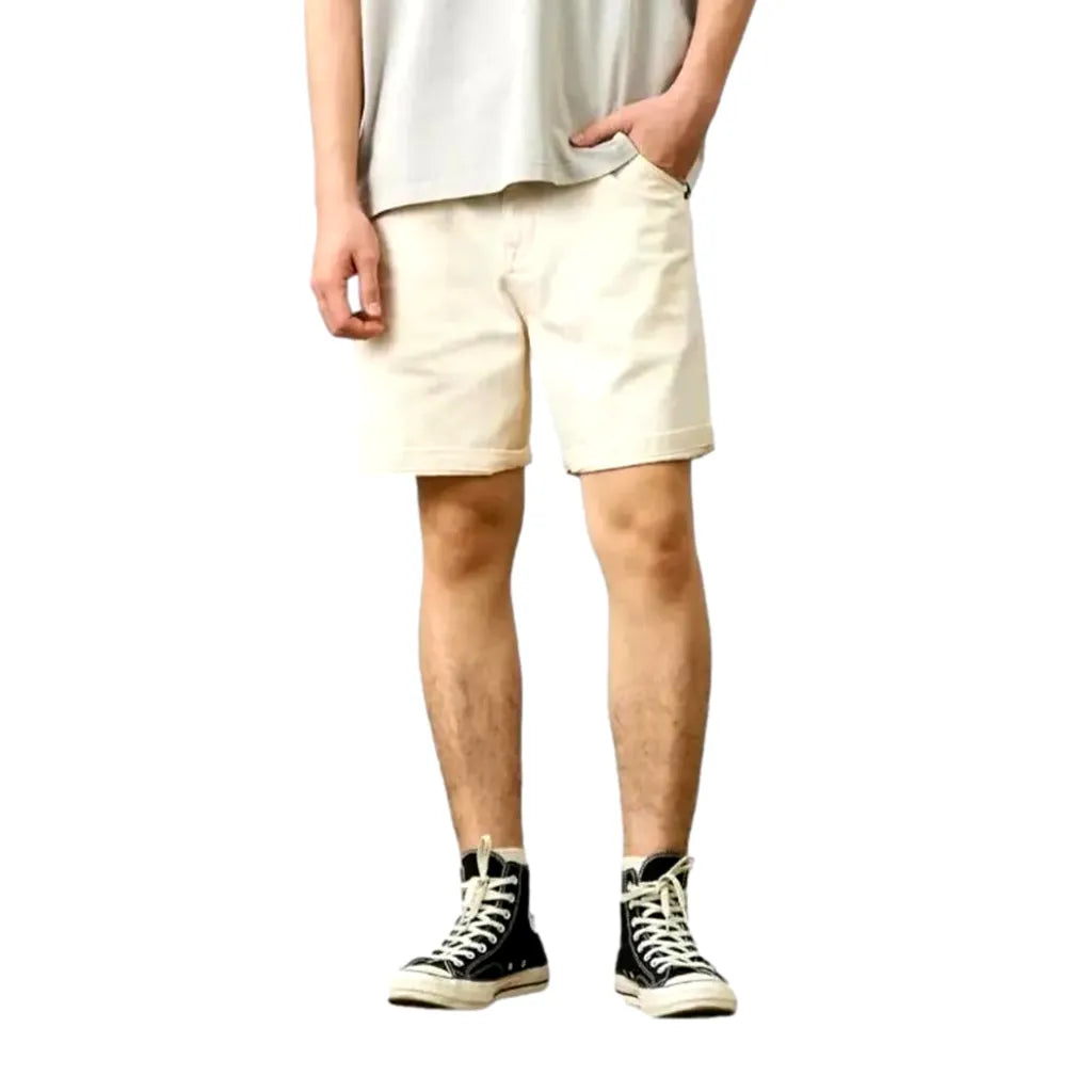 Baggy street men's jean shorts