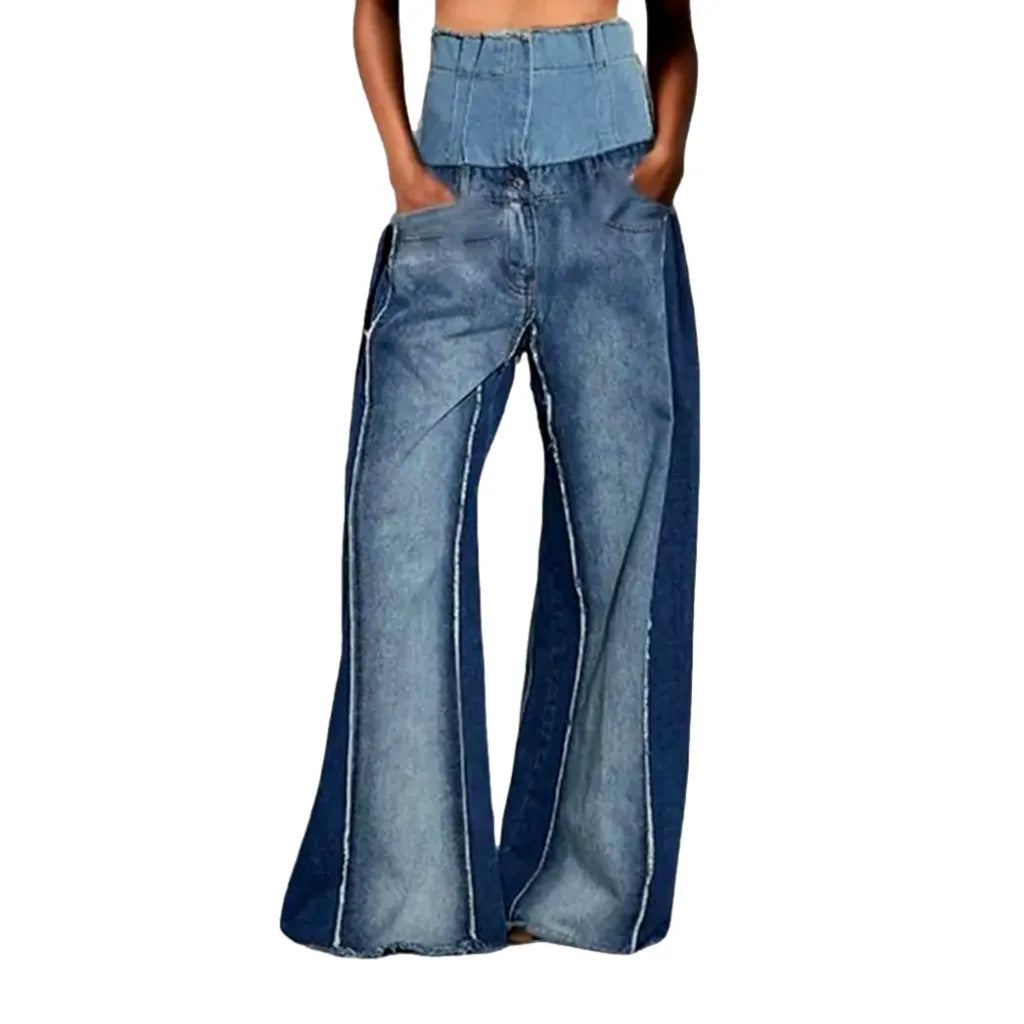 Baggy ultra-high-waist jeans
 for women