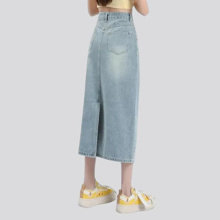 Vintage fashion women's denim skirt