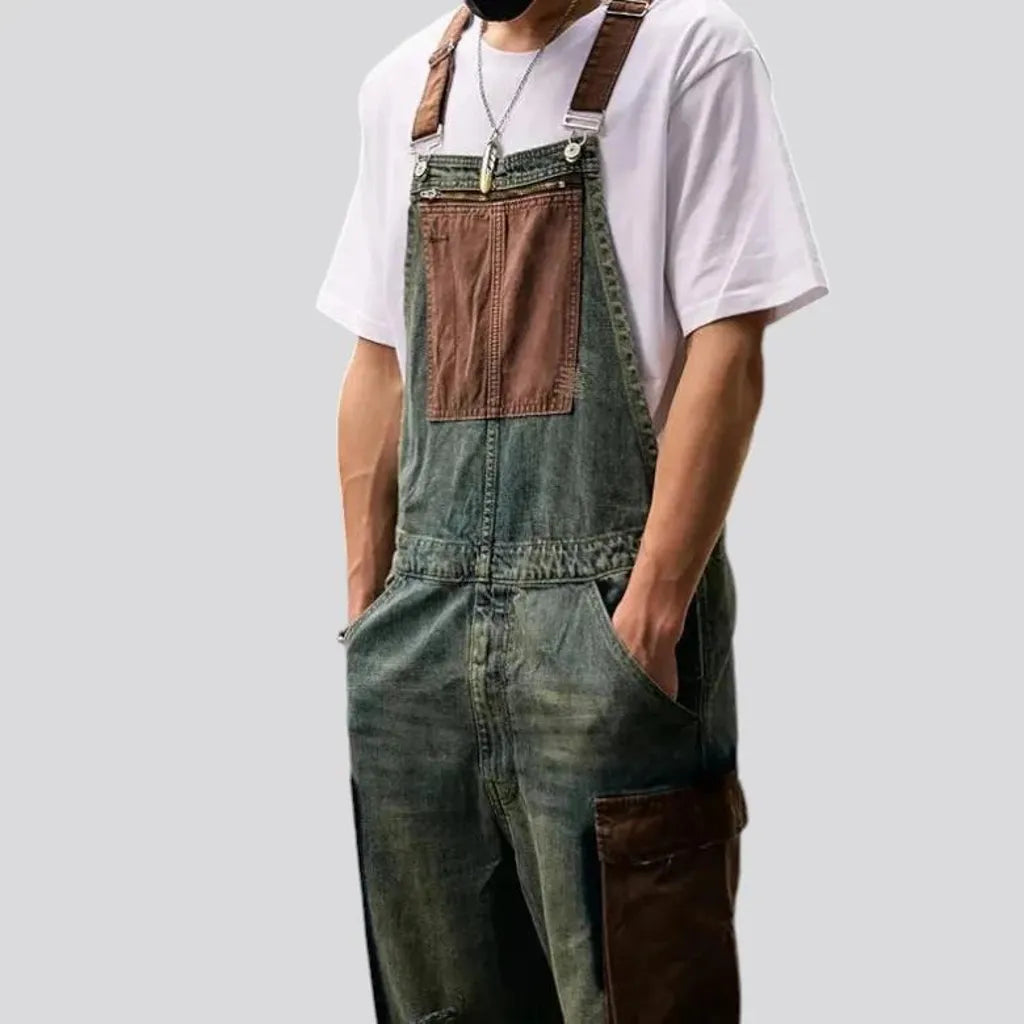 Vintage cargo style men's jean dungaree