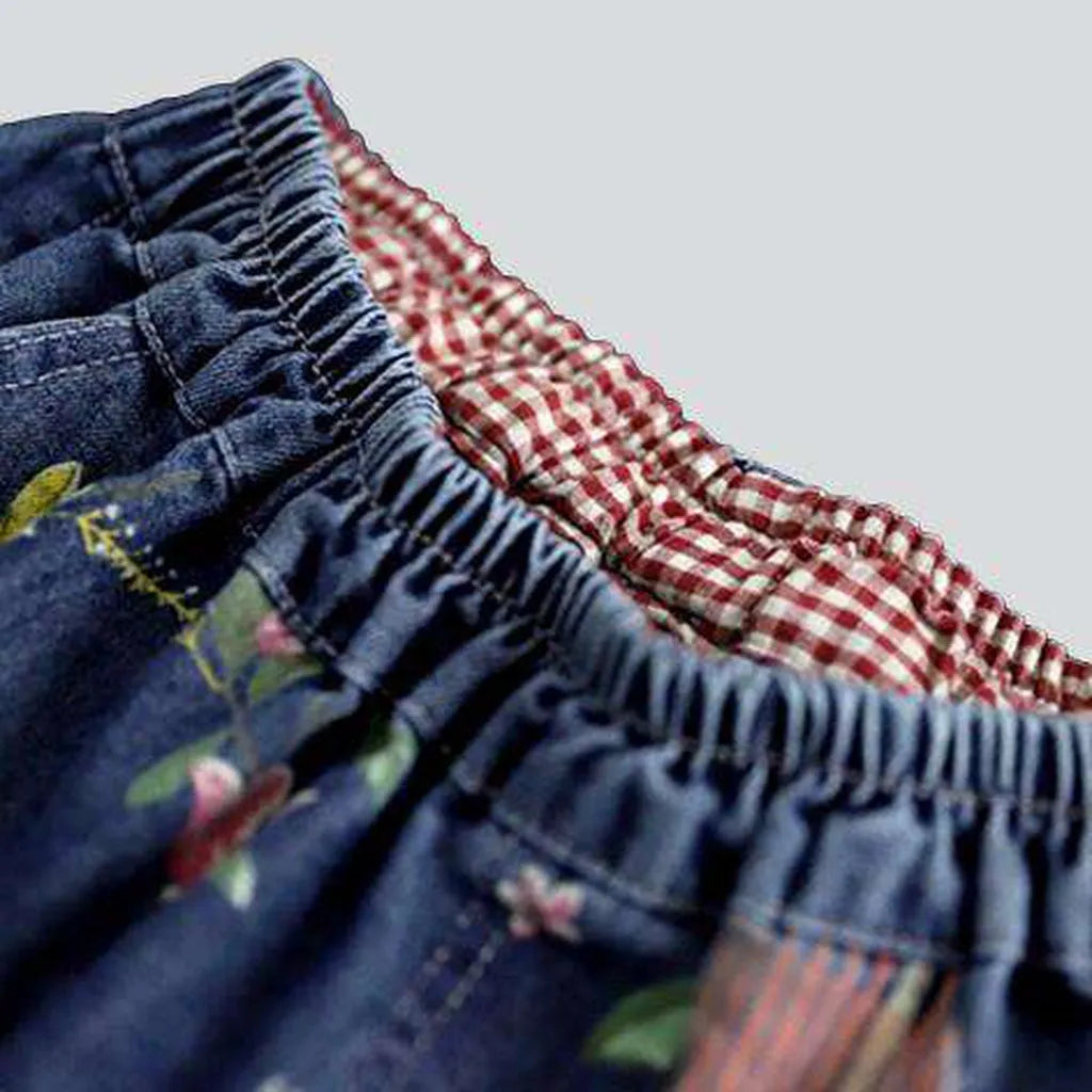 Korean design long denim skirt