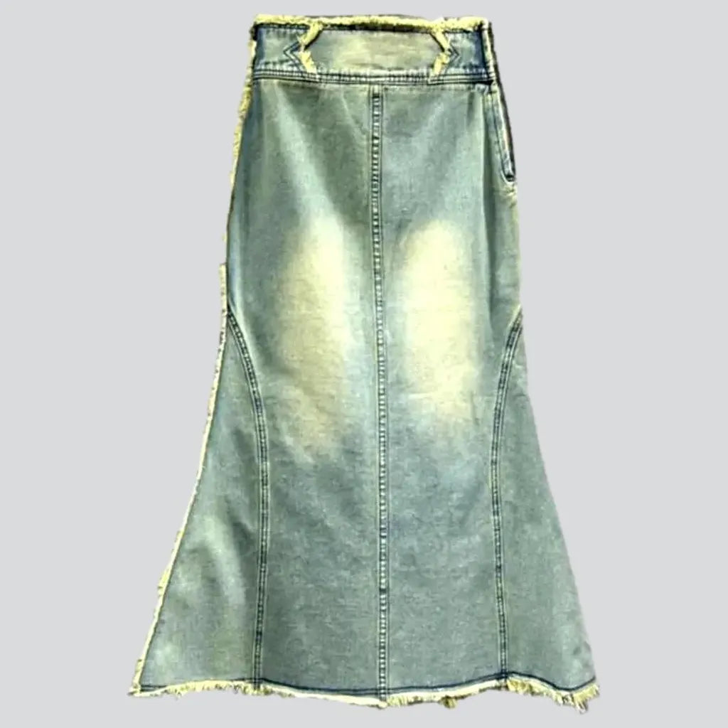 Vintage y2k women's jeans skirt