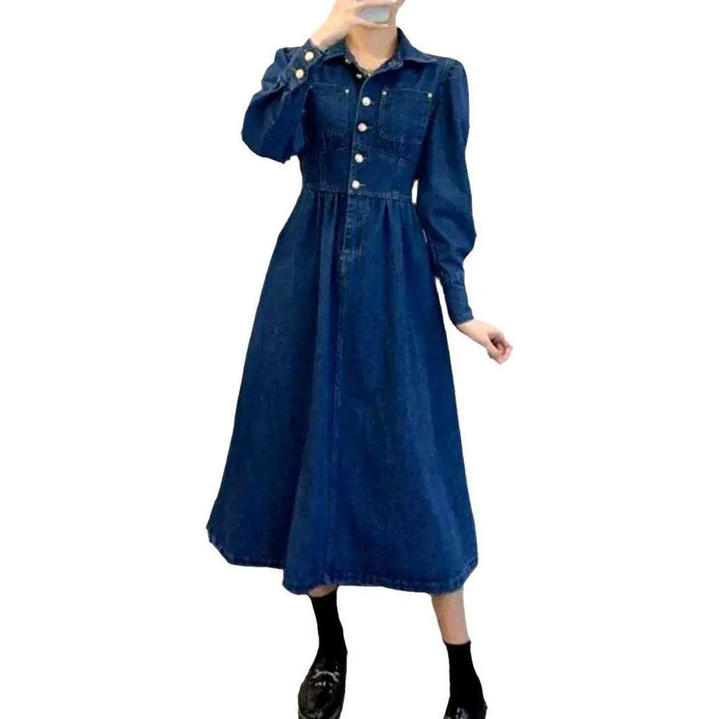 Bell-shaped 90s Denim Dress – Jeans4you.shop