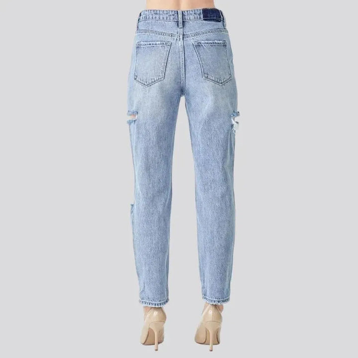 Mom distressed jeans
 for women