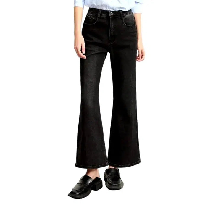 Black bootcut jeans
 for ladies
