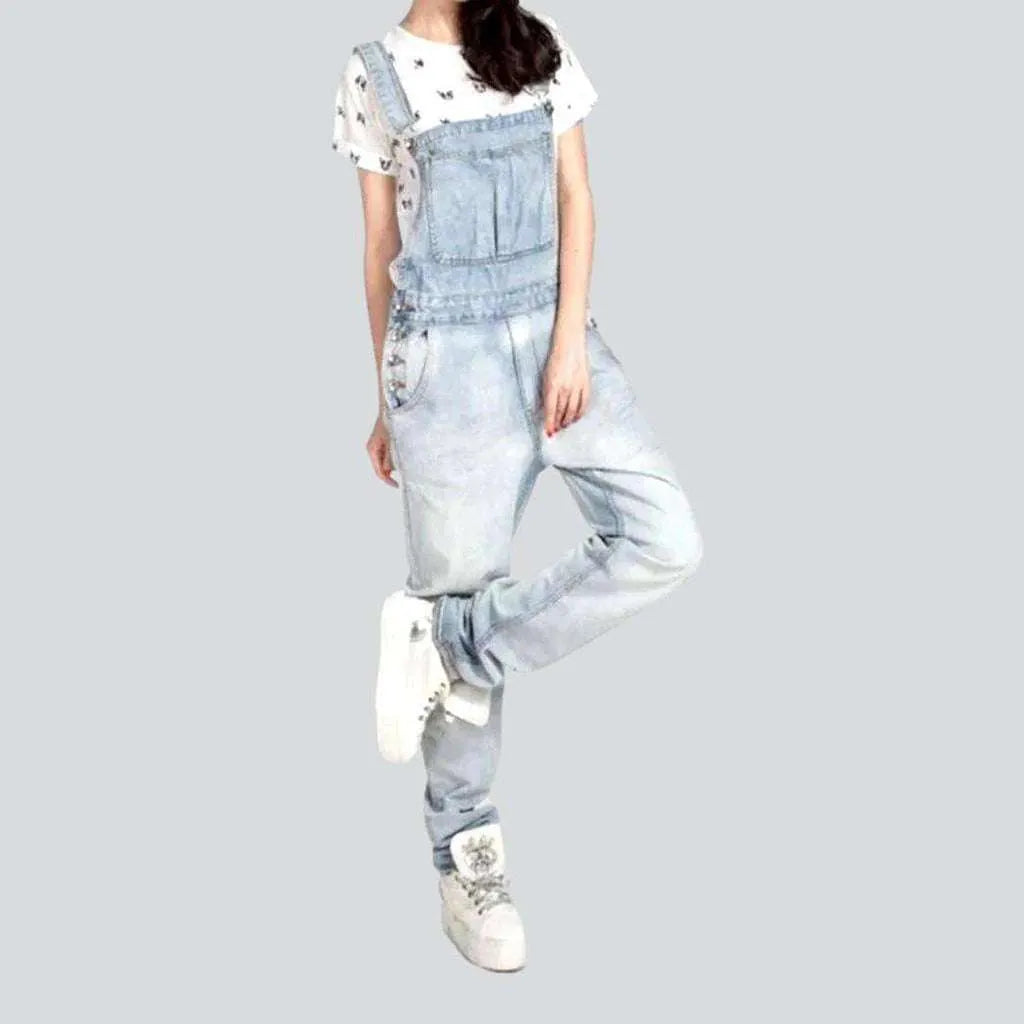 Bleached 90s women's jean overall | Jeans4you.shop