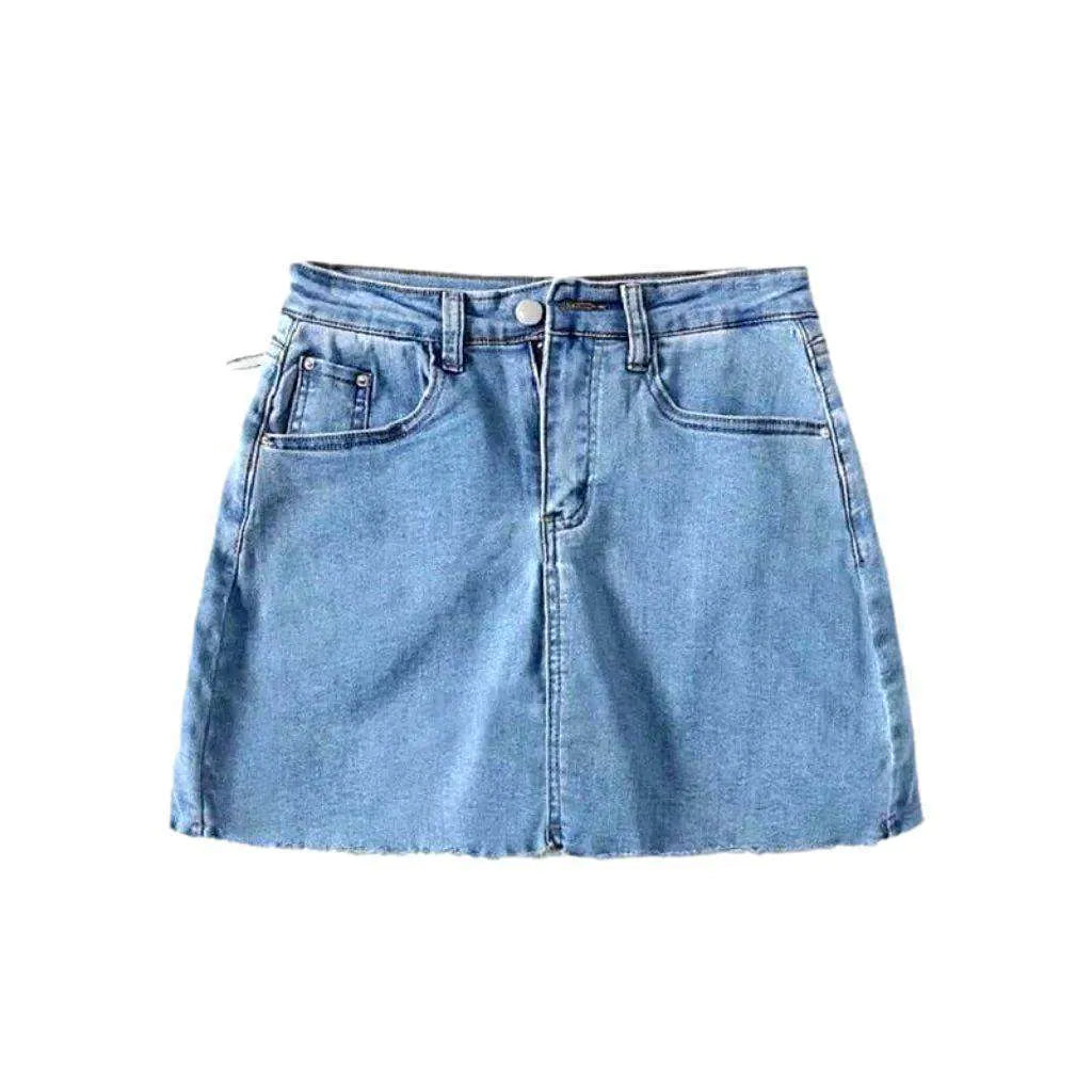 Body con mini denim skort