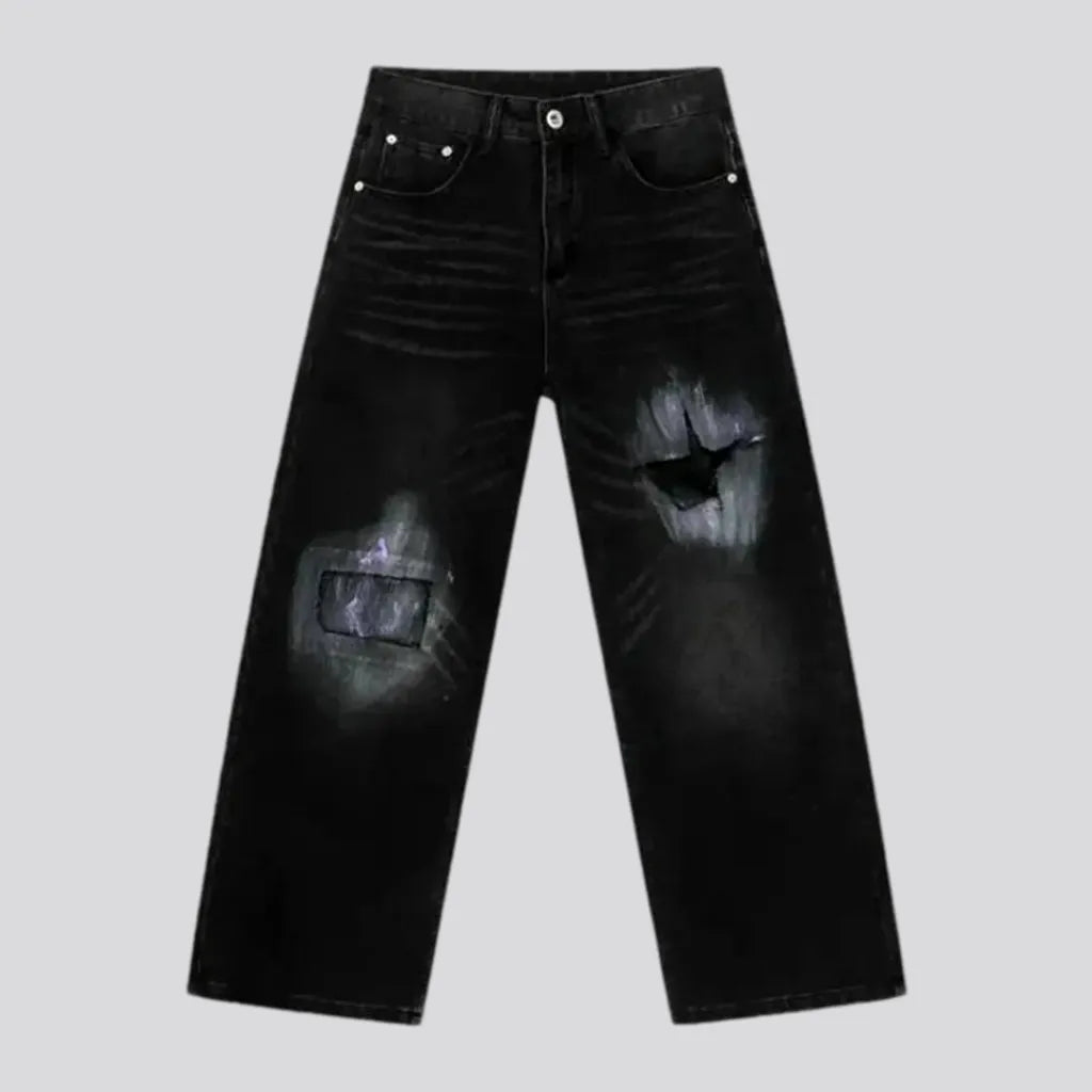 Boho Distressed Baggy Jeans for Men | Jeans4you.shop