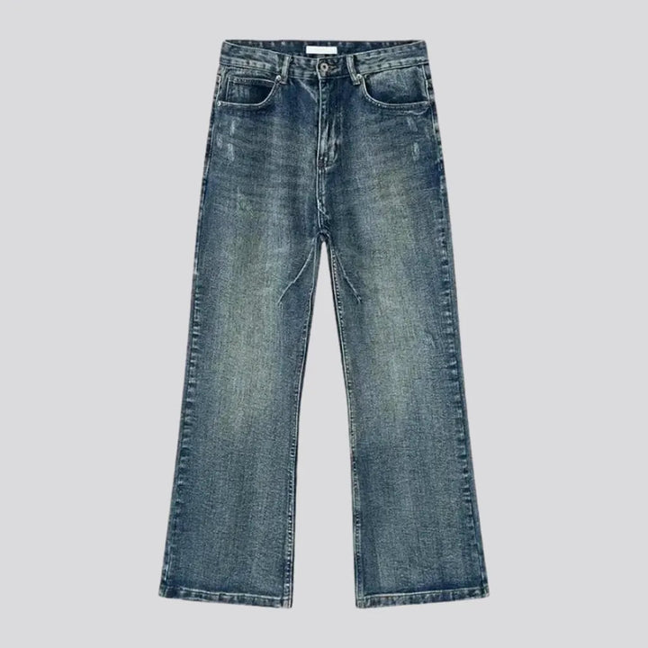 Boho Fashion Baggy Whiskered Men's Jeans | Jeans4you.shop