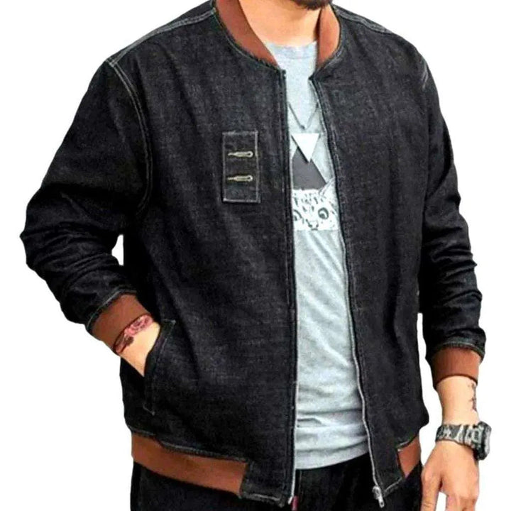 Bomber men's jean jacket