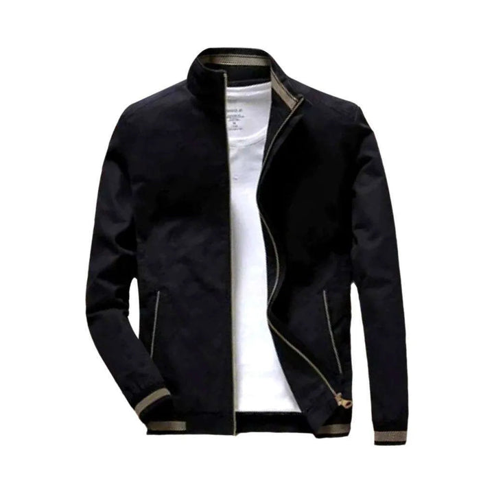 Bomber slim men's denim jacket