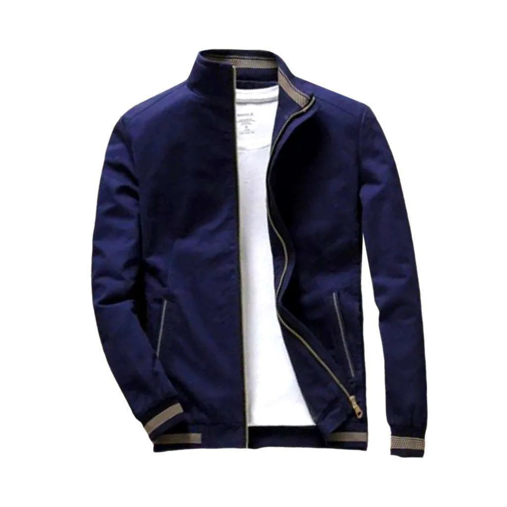 Bomber slim men's denim jacket