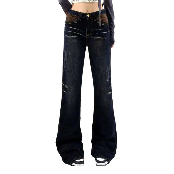 Bootcut black jeans
 for ladies
