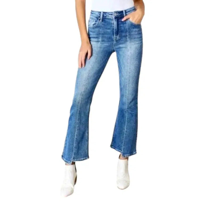 Bootcut women's light-wash jeans